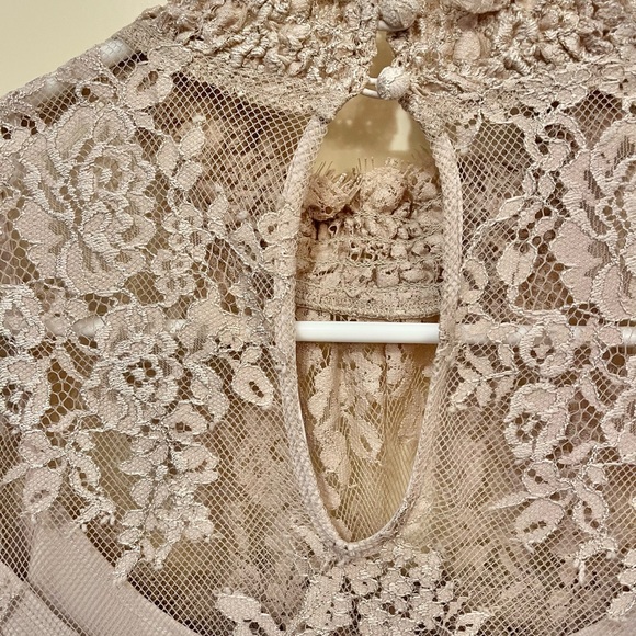 SAYLOR brand Medium lace sheath with top attached neutral beige - Picture 5 of 6